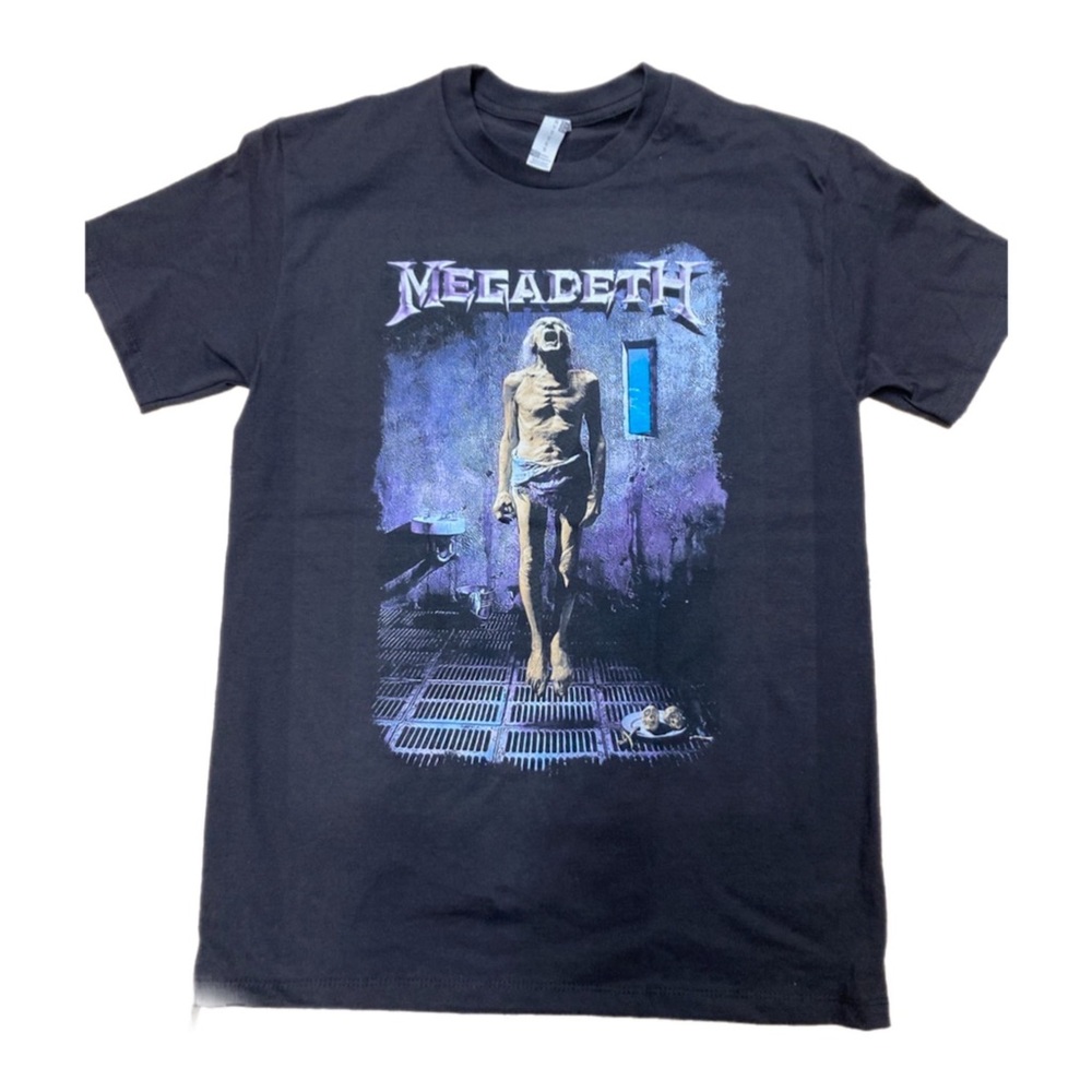 Megadeath rock band black T-shirt unisex cotton tee
